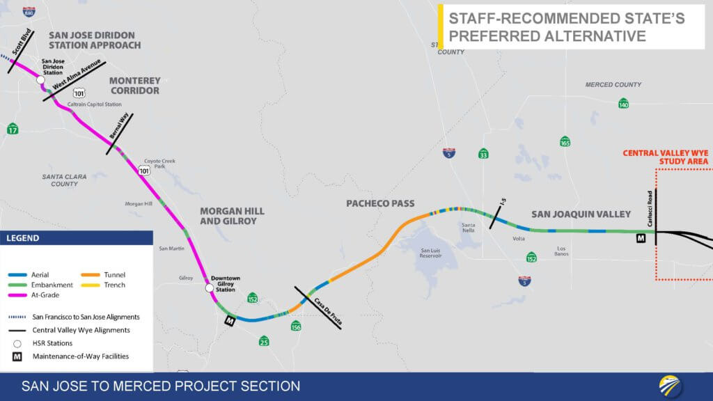 San Jose to Merced Project Section: Staff-Recommended State's Preferred Alternative
