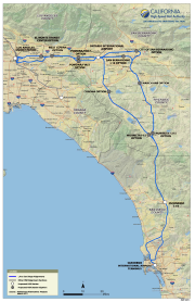 Los Angeles to San Diego Map