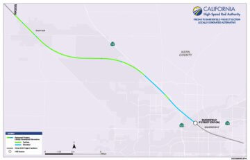 Fresno to Bakersfield - Locally Generated Alternative Project Section Map