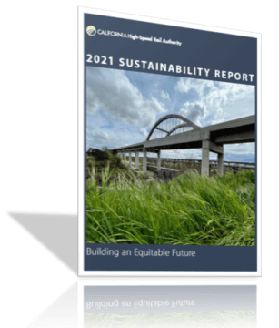 Graphic of the front cover of the 2021 Sustainability Report.